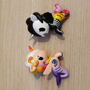Tokidoki Mermicorno Series 2 collectible vinyl figures - Perlina & Fantasma duo